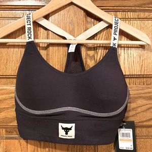 NWT! Under Armour Project Rock Infinity Mid Bra